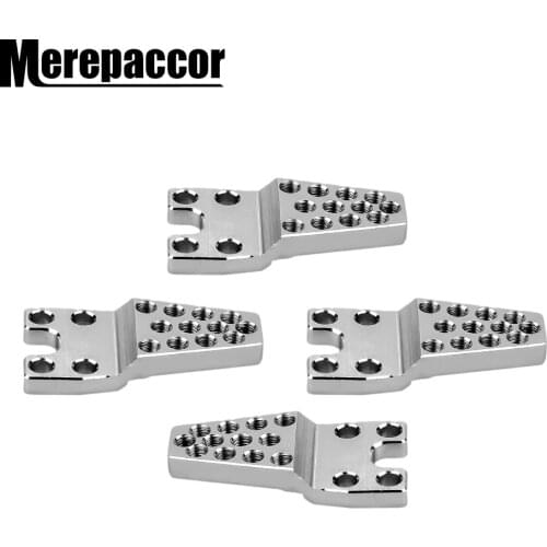 MEREPACCOR 4PCS Aluminum Shock Absorber Tower Lift Lower Adjust Stand for 1/10 RC Crawler Car Axial SCX10 Upgrade Parts