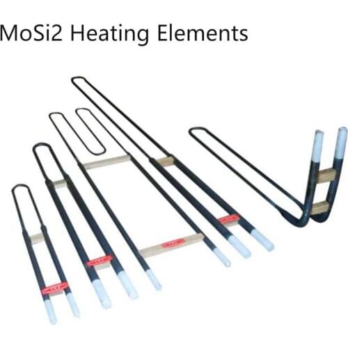 Mosi2 Heating Elements For Zirconia Furnace Sintering , U Shape Customizable 1800 °C High Purity Moly Disilicide Rod BR1800