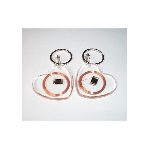 NFC tags 203 chip keyfobs clean heart keychain RFID passive tags 100pcs/Lot