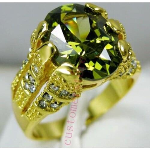 Luxury Female Big Black Blue Green Stone Ring Fashion Zircon Wedding Rings For Women Bridal Love Engagement Ring