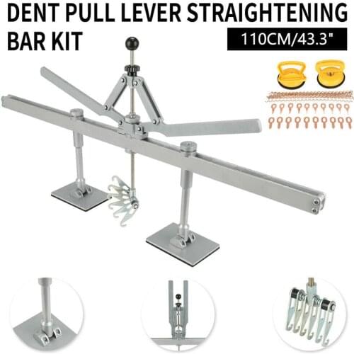 110CM Dent Pull Bar 8 Claw Hook For Aluminum And Steel Dent Pulling Car Repair Spot Lever Puller Large-area Sunken Repair