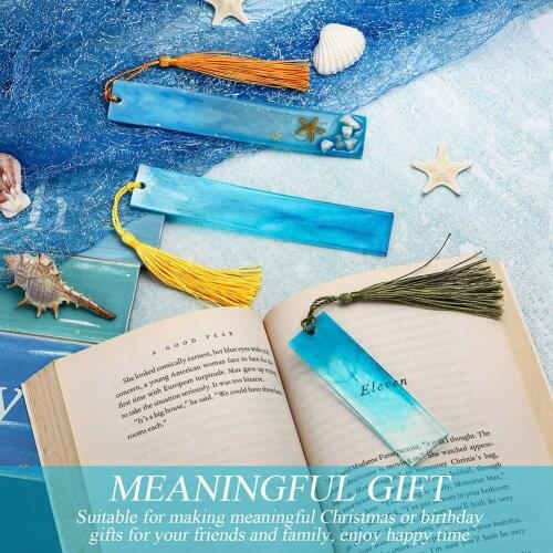 Silicone Bookmark Molds Rectangle Shape Epoxy Resin DIY Mould for Pendant Jewelry Ornament Making Molds Handcraft Accessories