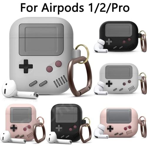Silicone Earphone Case For Airpods 2 Protective Case For Apple airpods Pro 3 Wireless Bluetooth 3D Game Console Shockproof Cover