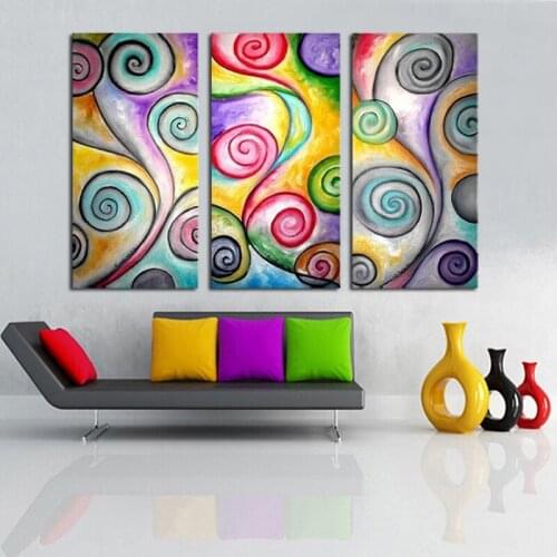 MODERN ABSTRACT HUGE LARGE CANVAS ART OIL PAINTING beautiful abstract phonix tail for decoration framed