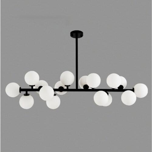 Modern LED Chandelier Light Fitting 16 LED Lights Bubble Chandelier Restaurant Hanging Lamp Pendant Suspension Drop Lighting