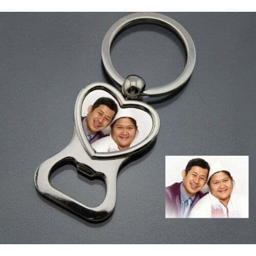 Wedding Favor Souvenir Bride & Groom Personalized Wedding Gift present Love Heart Bottle Opener Keychain Keyring Personalized