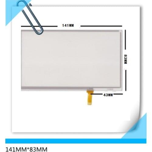 TM060RDH02 141*83 NEW 6 inch resistive touch screen 141mm*83mm 4 wire GPS touch screen free shipping
