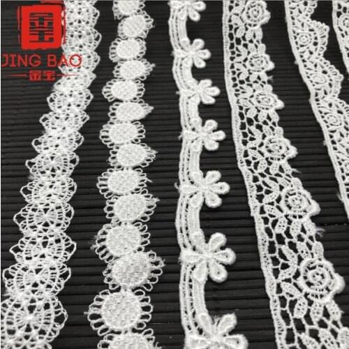 1yard Water-soluble lace Embroidered polyester strip Embroidered lace Garment accessories DIY