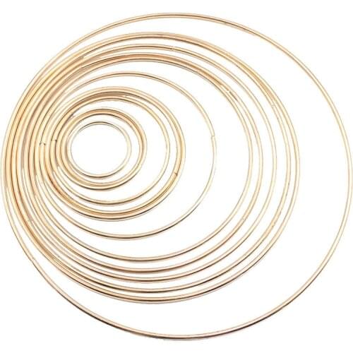 10pcs metal Dream Catcher Ring Macrame Craft Hoop DIY Wind Chime macrame wall hanging Decorations Accessory