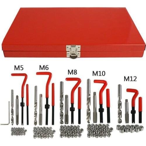 131PC THREAD/RETHREAD REPAIR KIT/SET M5 M6 M8 M10 M12 METRIC