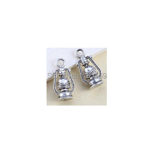 Free Shipping Wholesale 150pcs Zinc Alloy s Tibetan Silver Barn lantern charms pendants 16x8mm