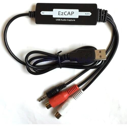 2017 EZCAP analog audio to mp3 converter for Window MAC, Linux , convert analog audio to digital in pc Free shipping