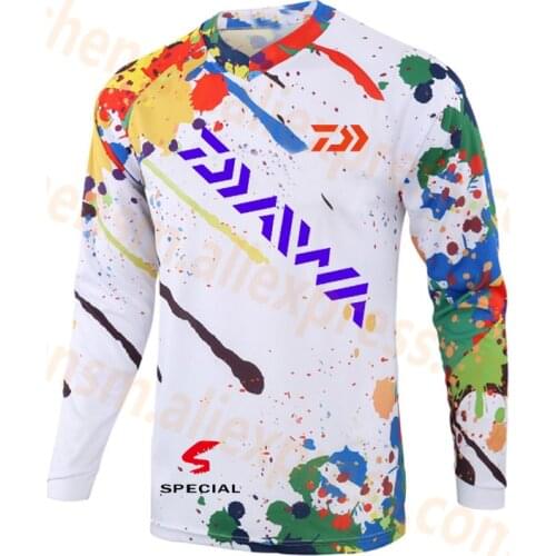 2021 DAIWA New Style Fishing Clothing Cool Max Sunscreen Anti-uv Breathable Coat Long Sleeve Summer Fishing Size XS-5XL Shirt