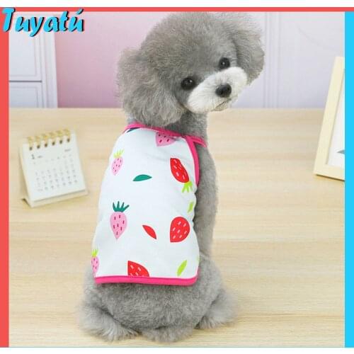 2021 Summer Dog Vest Clothes for Small Dogs Puppy Clothing Cheap Dog Clothes Vest Chihuahua Bichon French Bulldog Polyester Vest