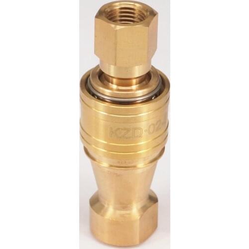 1/4" BSP Female 7 Mpa Hydraulic Brass Quick Disconnect Connector Adapter Coupler Coupling Socket + Plug Set