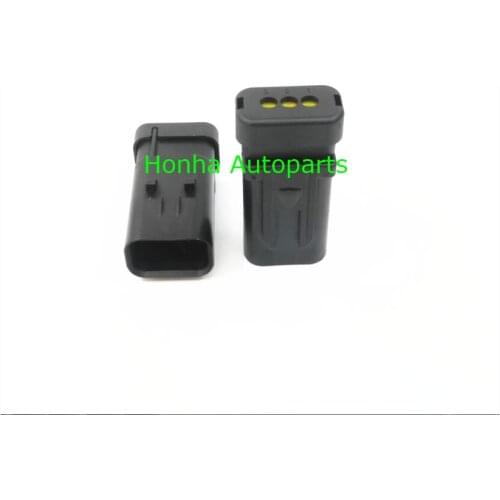 Free shipping 50/100 pcs 3 pin tyco auto wiring harness connector plug electric waterproof connector 776430-1