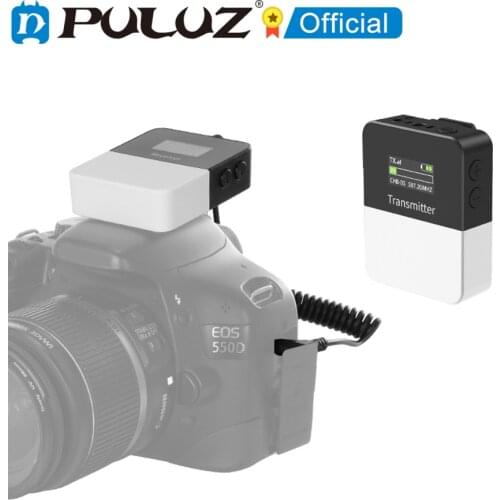 PULUZ Vlog Video Wireless Lavalier Microphone with Transmitter and Receiver for DSLR Cameras and Video Cameras