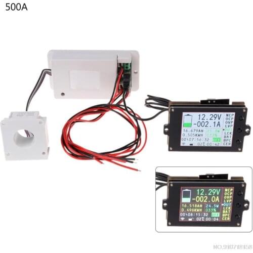 DC 500V 100A 200A 500A Wireless Voltmeter Ammeter Coulometer Battery Power Meter Jy23 21 Dropship