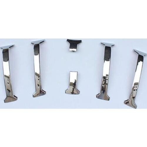 For Toyota Land Cruiser Prado J150 2014 -2017 Chrome Front Center Grill Grille Cover Trim Racing Grills Exterior Accessories