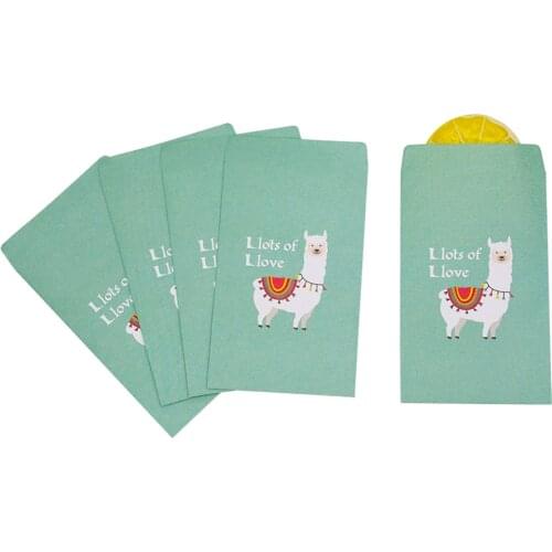 5-30pcs Cookie bags Candy Bags Snack Baking Package Kraft Paper bag mini Envelope Gift Bags Supplies 7.3x12.5cm