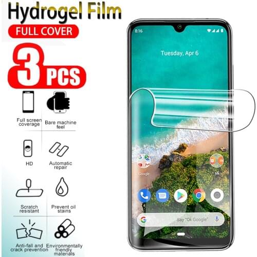 3pcs Hydrogel film for Xiaomi A3 lite A2 Lite A1 screen protector soft protection film for Xiaomi Mi A3 Lite A2 Lite A1 not glas