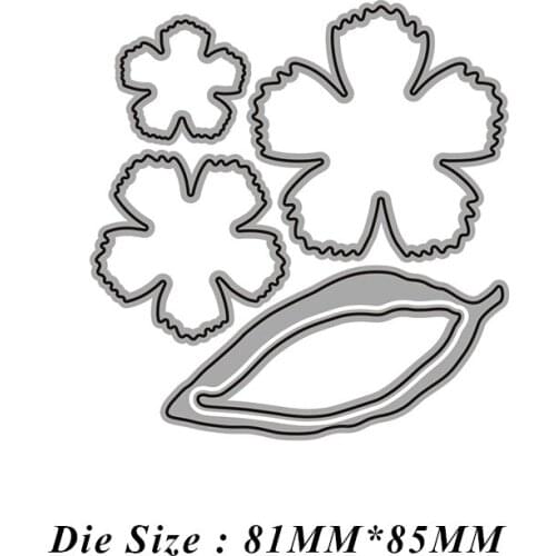 JMCRAFT 2021 New Flower Greeting Card Metal Cutting Dies DIY Scrapbook Carbon Sharp Craft Mold Invitation Card Decoration