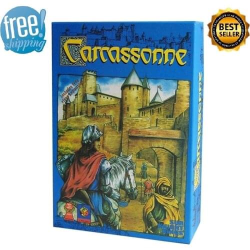 Carcassonne Board Game 2-5 Players Cards Game For Party Family Friends Easy To Play