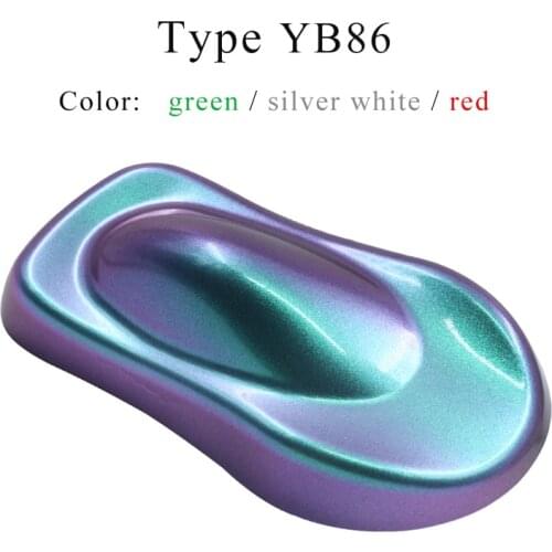 YB86 Chameleon Pigments Acrylic Paint Powder Coating Chameleon Dye for Cars Arts Crafts Nails Decoration 10g Painting Supplies