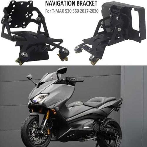For YAMAHA TMAX T-MAX 530 560 2017- Motorcycle Windscreen Navigation Bracket USB Wireless Charging Mobile Phone Mounting Holder
