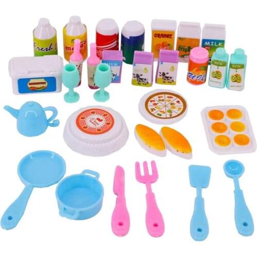 Fashion Handmade 3 Items/Lot Doll Accessories Kids Toys Lucky Handbags Dolls Kits For Barbie Dressing Game DIY Birthday Present