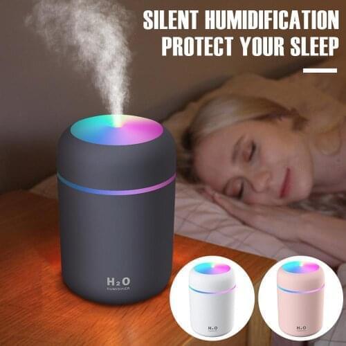 Mini Ultrasonic Air Humidifier Romantic Soft Light USB Essential Oil Diffuser Car Purifier Aroma Anion Mist Maker Gift