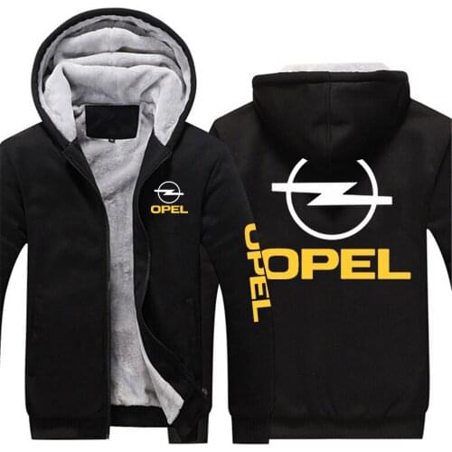 New OPEL Casual Men Cotton Warm Male Sweathshirt Hoodies Zipper Coats Male thicken jackets Sweatshirts For Men Sleeve Outerwear