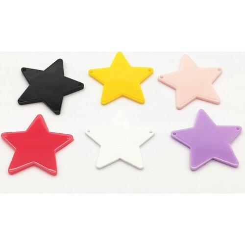 New Arrival! 100pcs Acrylic Star Shape Charm for Handmade Necklace/Earring DIY Parts,Jewelry Accessories Findings & Component