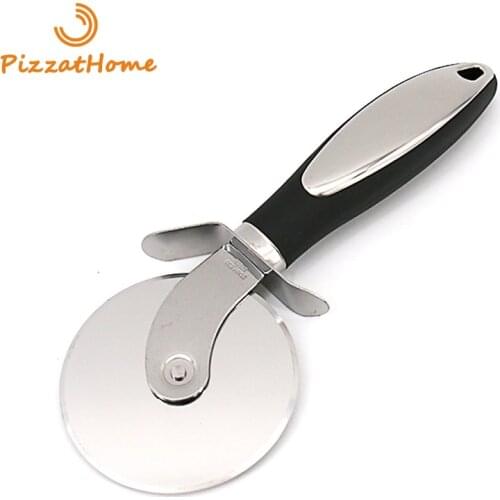 PizzAtHome Pizza Cutter Stainless Steel Pizza Knife Smooth Rotating Pizza Slicer Wheel Round Knife Pasta Cutter Baking Tools
