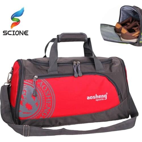 Hot Nylon Outdoor Sports Gym Bag Professional Men Women Fitness Travel Handbag Hot Training Female Yoga Duffel Shoulder Bag