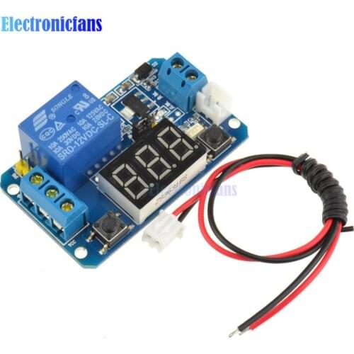 12V LED Digital Display Trigger Time Delay relay Module 0 - 999s 0 - 999minutes