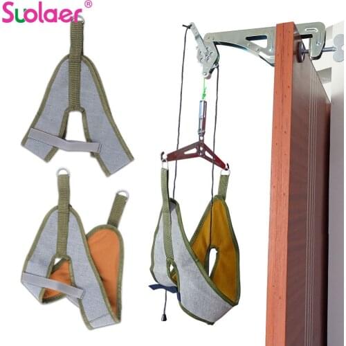 Neck Cervical Traction Device Neck Support Stretcher Bands Cervical Neck Traction Neck Stretching Strap Neck Braces Health Care