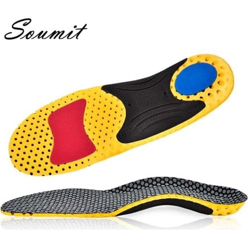 Soumit EVA Sport Insoles Arch Support Orthopedic Insoles for Shoes Orthotic Shoe Pad Shock Absorption Cushion Pad for Men Women
