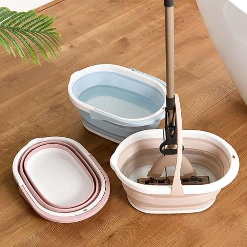 Portable Folding Car Wash Bucket Household Large Collapsible Mop Bucket Rectangular Thickened Plastic Water Storage Bucket