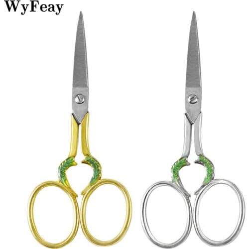 Zakka European Vintage Sewing Scissors Embroidery Retro DIY Handicraft Shears Scissors for Fabric Tool Needlework Tailor Shears