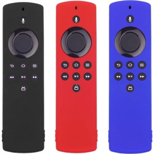 Protective Silicone Case For Amazon Fire TV Stick Lite Remote Control Shockproof Anti-Slip Washable Protector For Remote MR-18