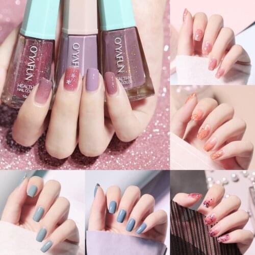 10ml 40 Colors Nail Polish Normal Without Lamp Art Manicure Semi-permanent Varnish Hybrid Regular Quick Dry Nail Paint