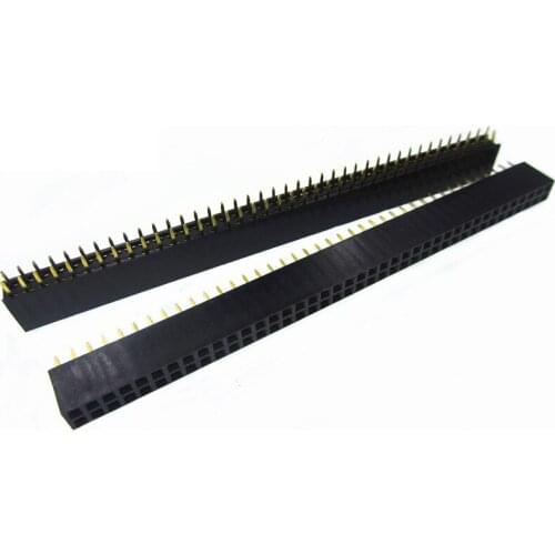 10pcs Pitch 2.54mm 2x40 Pin Female Double Row Pin Header Strip