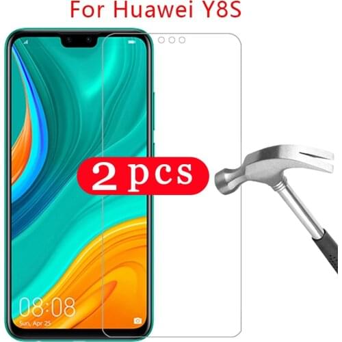 2/1Pcs protective film for huawei y9s y9A y8s y8p y9 y7 prime 2019 y6 pro y6p y6s y5 2018 tempered glass phone screen protector