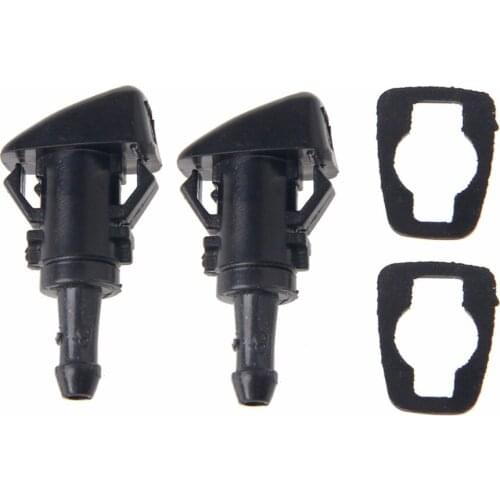 2 Pcs /1 Set Windshield Washer Wiper Water Spray Nozzle With Rubber Gasket For Chrysler 300C Jeep RAM Dodge Car Auto Parts