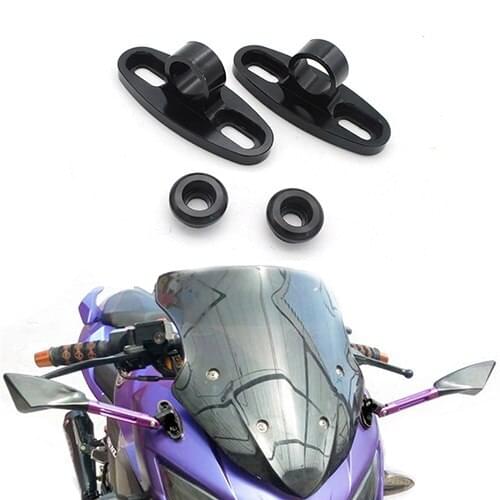2PC Motorcycle Rearview Mirror fairing adapter Conversion Code Motorcycle Mirror holder For HONDA YAMAHA KAWASAKI SUZUKI BMW