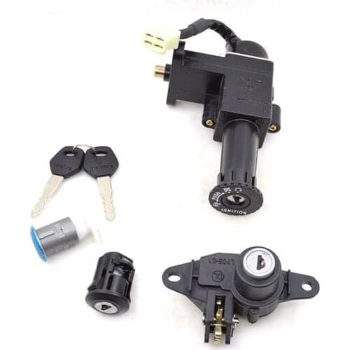 2088 Motorcycle Ignition Switch Lock+Seat Lock +Storage Box Lock Set For Haojue Suzuki HJ125T-10 HJ125 HJ 125 125cc Spare Parts