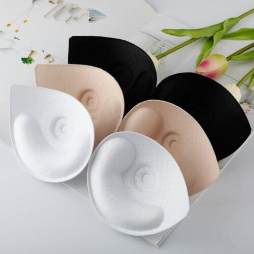 5 Pairs/Lot Nude White Black Nude Round Sponge Swimsuit Pads Summer small Breast Chest Enhancers Insert Bra Breath pads
