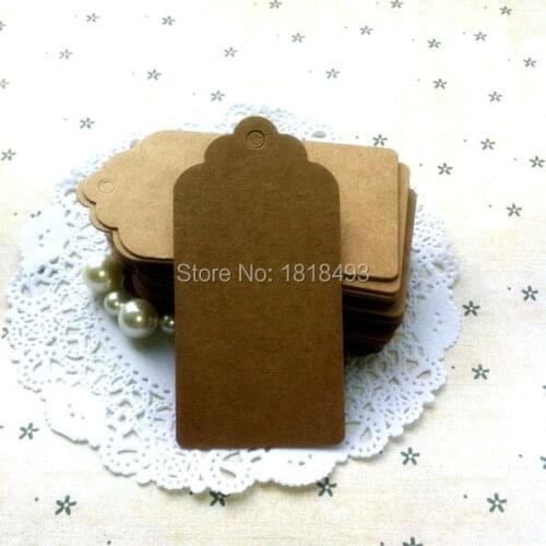 Free shipping Wholesale 4.5x9CM,300pcs/lot 350gsm Blank kraft paper tag,DIY hang tag/clothing customized hang tag/gift labels