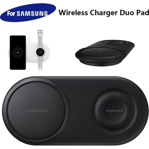 25W Qi Wireless Charger Duo Pad For Samsung S21 Ultra S20 S10 Note 20 10 Plus Galaxy Watch Chargers Dock 2 In 1 Charging Station